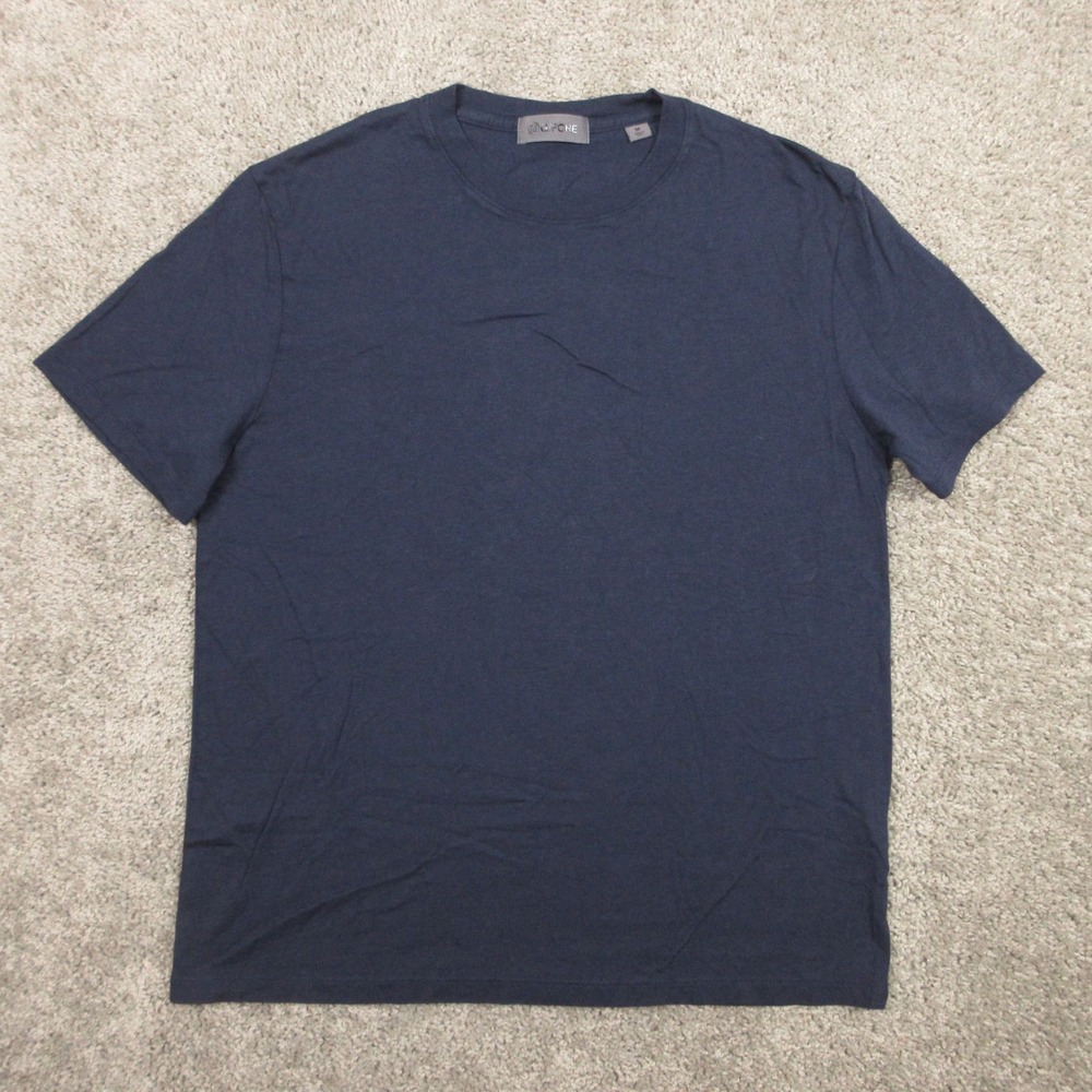 G/FORE Shirt Mens Medium Navy Blue Solid Short Sleeve Lyocell Golf Stretch Tee